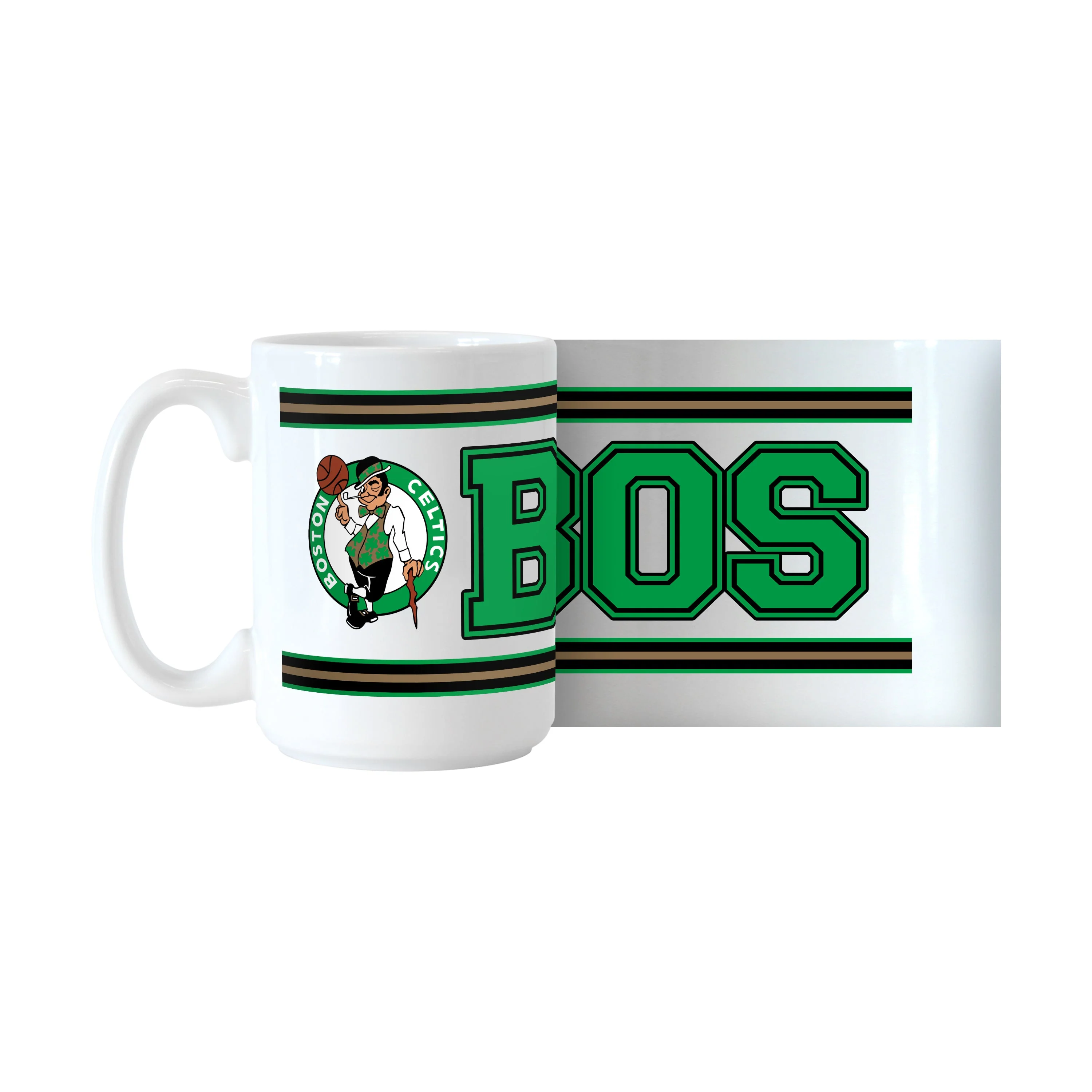 Boston Celtics 15oz Overtime Stripe Sublimated Mug - Image 2