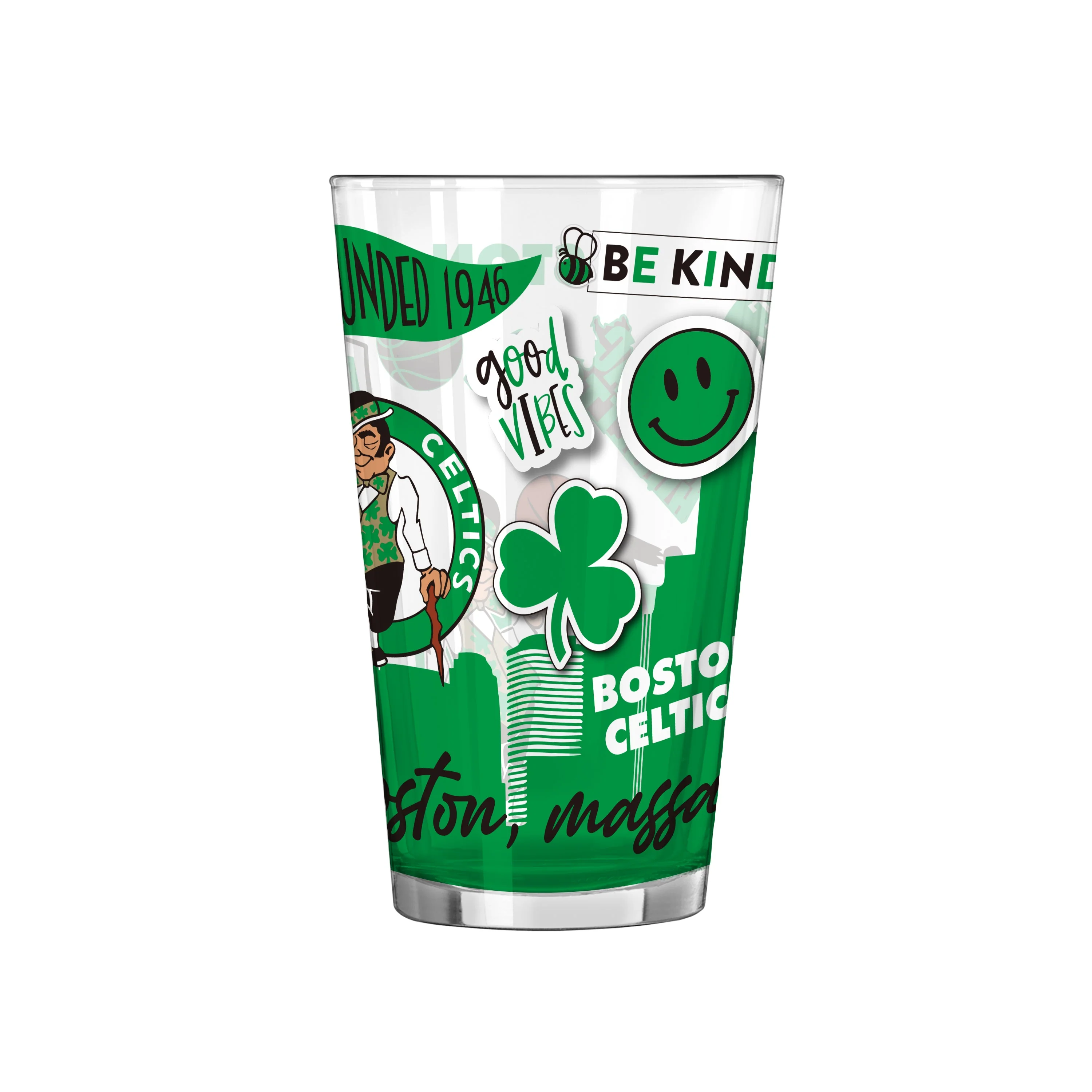 Boston Celtics 16oz Native Pint Glass