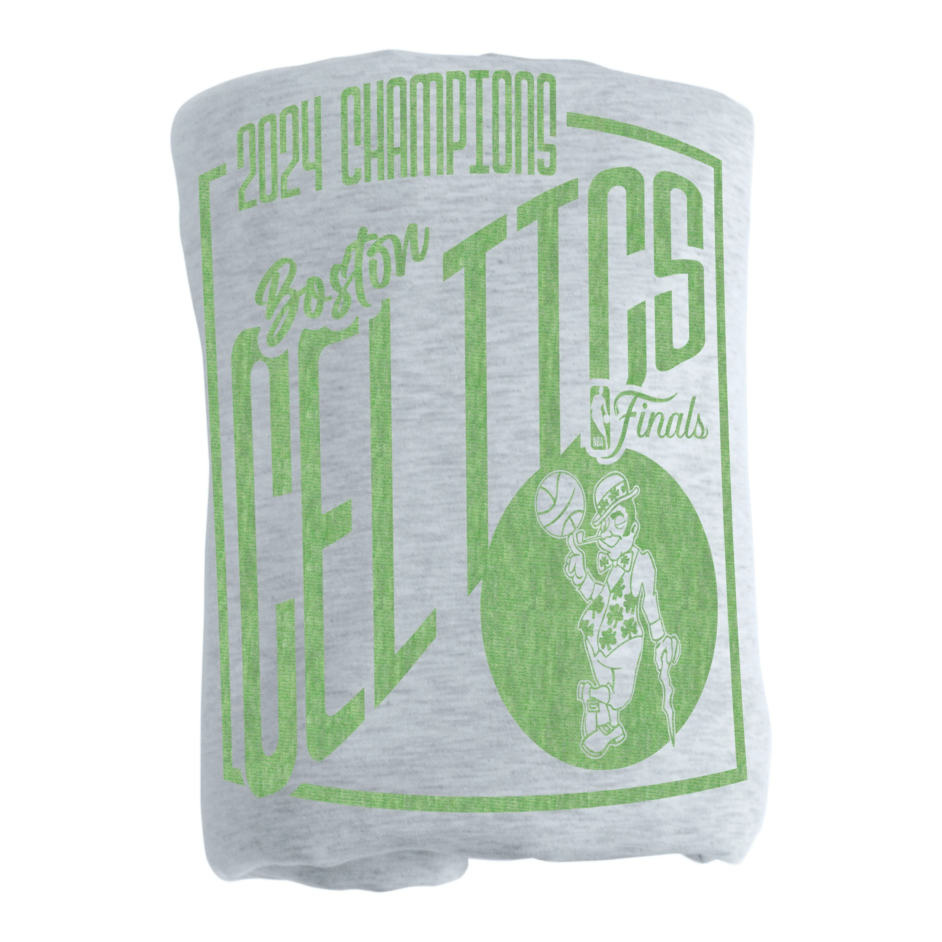 Boston Celtics 2024 NBA Champions Sublimated Sweatshirt Blanket - Image 3