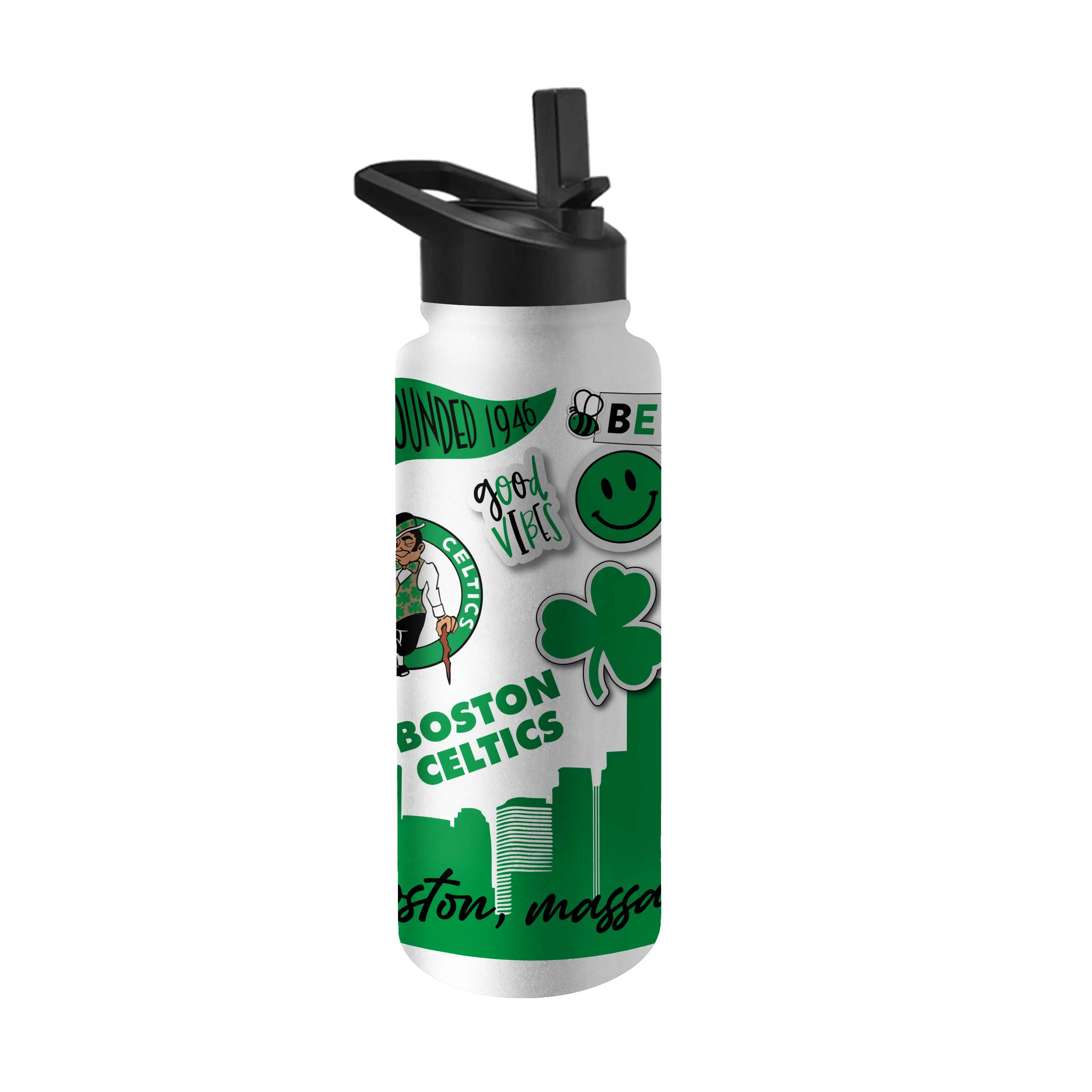 Boston Celtics 34oz Native Quencher Bottle - Image 2
