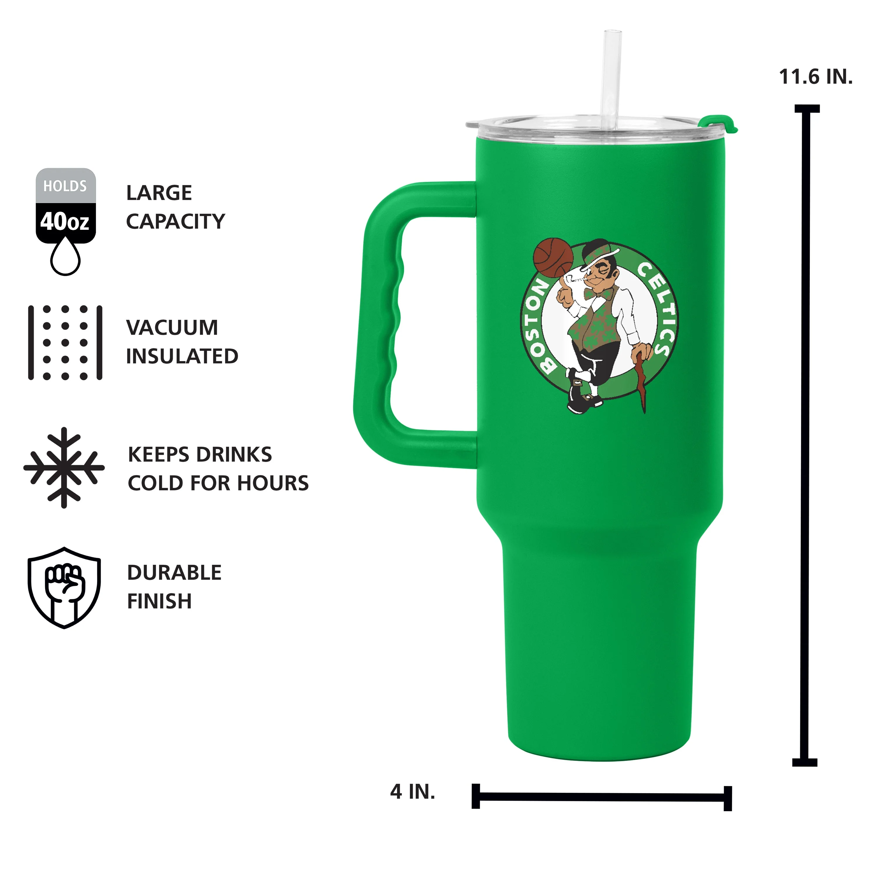 Boston Celtics 40oz Flipside Powder Coat Tumbler - Image 5
