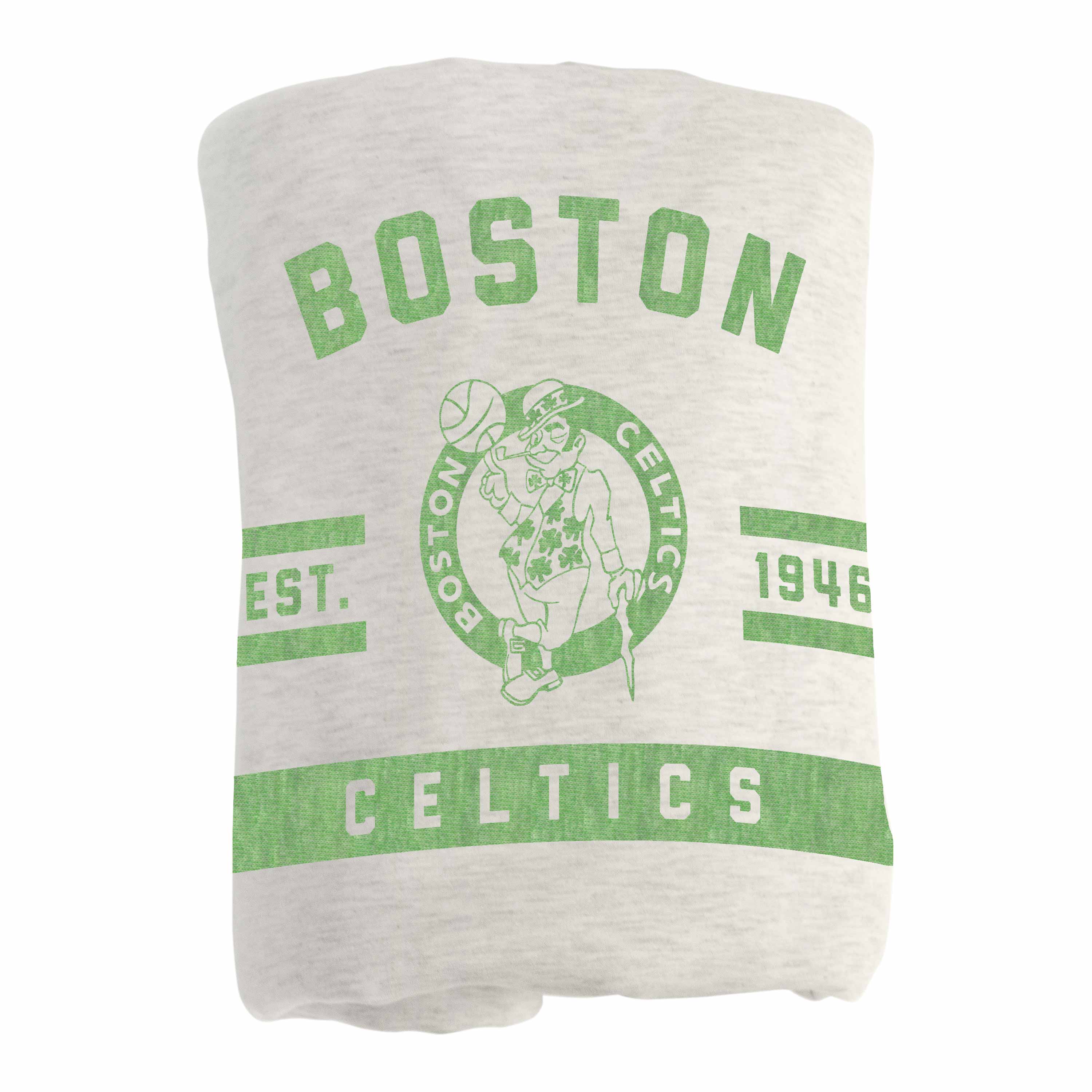 Boston Celtics Oatmeal Sweatshirt Blanket - Image 3