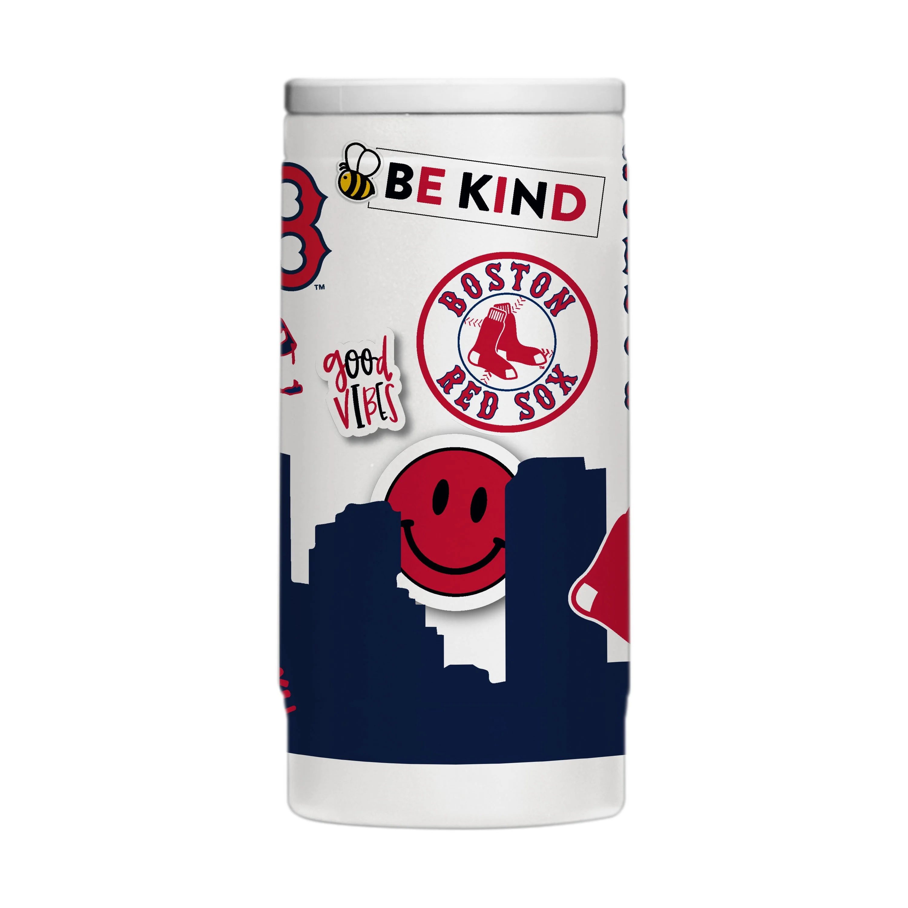 Boston Red Sox 12oz Native Powder Coat Slim Can Coolie - Image 2