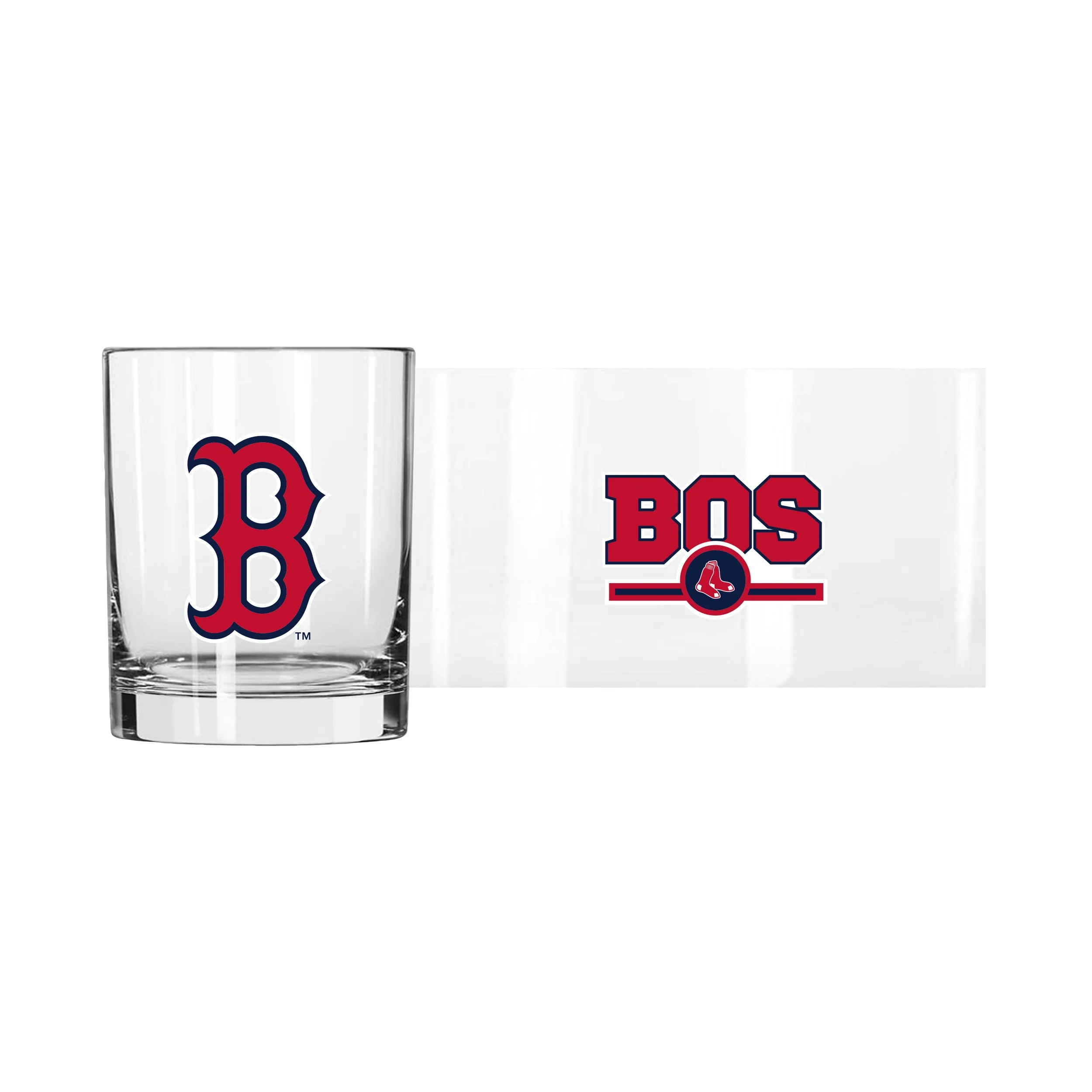 Boston Red Sox 14oz Letterman Rocks Glass - Image 2