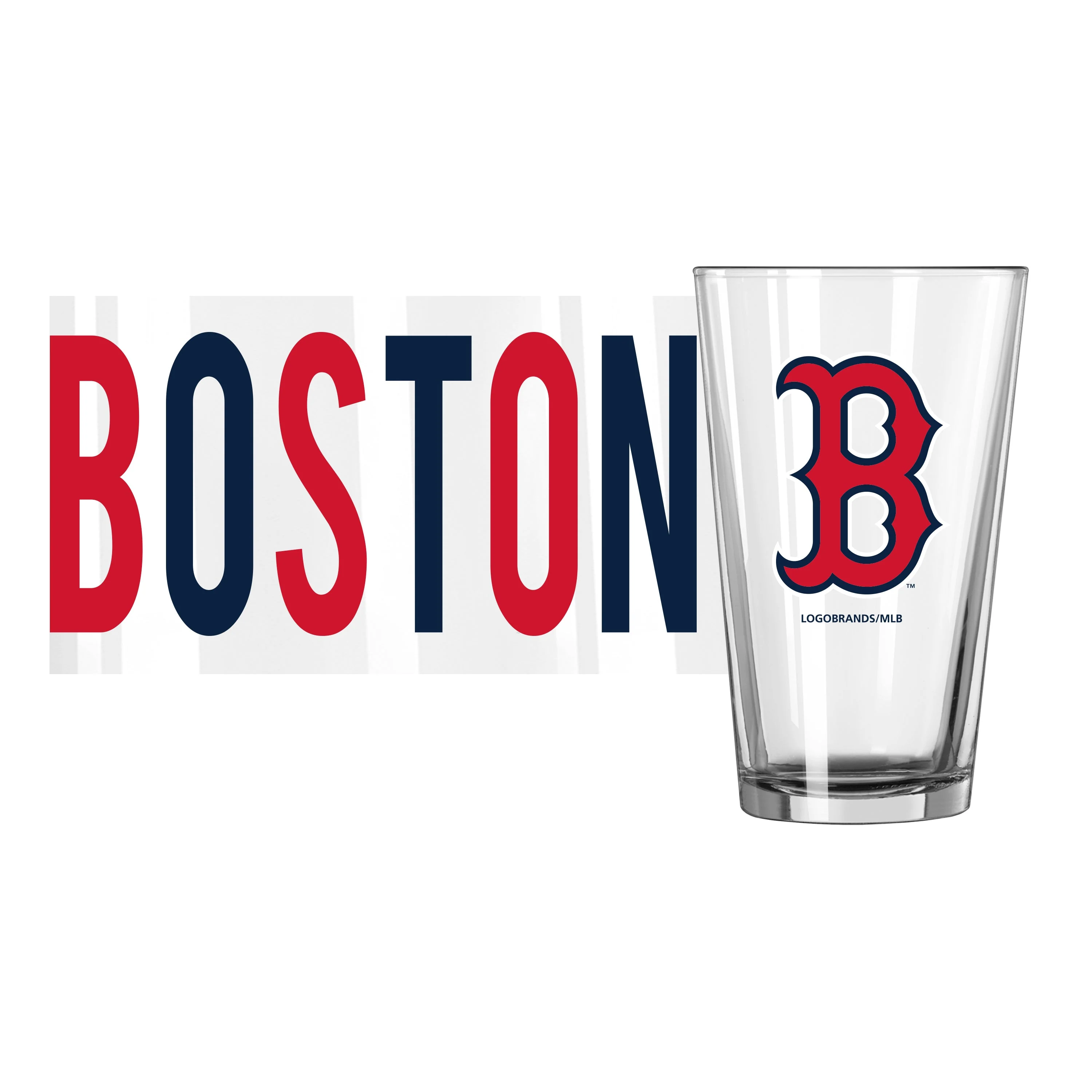 Boston Red Sox 16oz Overtime Pint Glass - Image 2