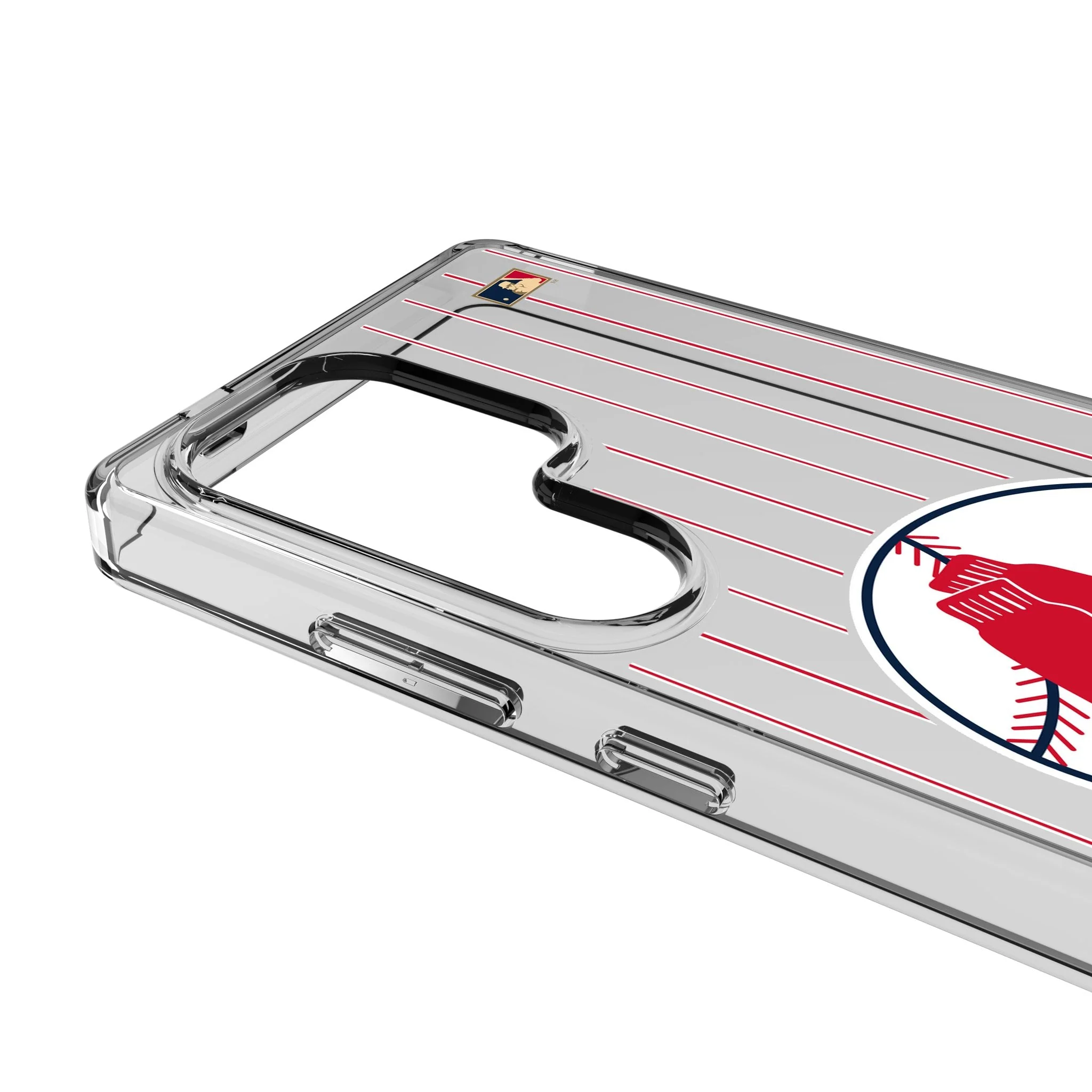 Boston Red Sox 1970-1975 - Cooperstown Collection Pinstripe Clear Phone Case for Samsung Galaxy - Image 3