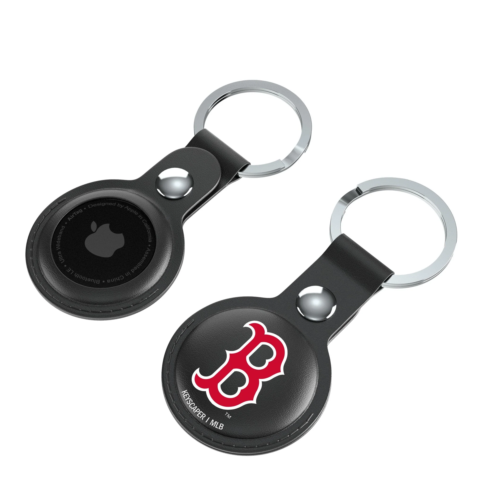 Boston Red Sox Insignia Black Airtag Holder 2-Pack - Image 4