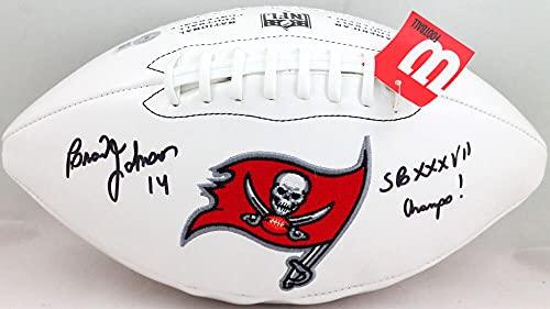 Brad Johnson Autographed Wilson Logo W/Insc- Beckett Black