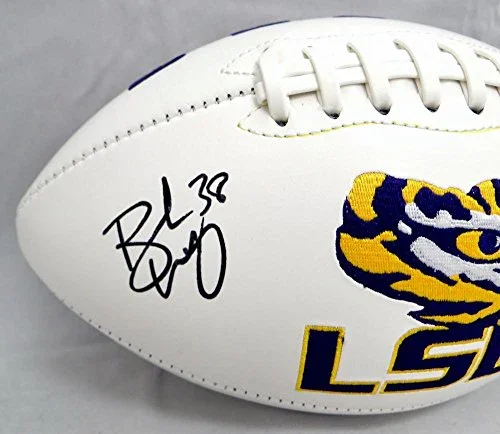 Brad Wing Autographed LSU Tigers Logo Football W/ Geaux Tigers- JSA W Auth - Image 2
