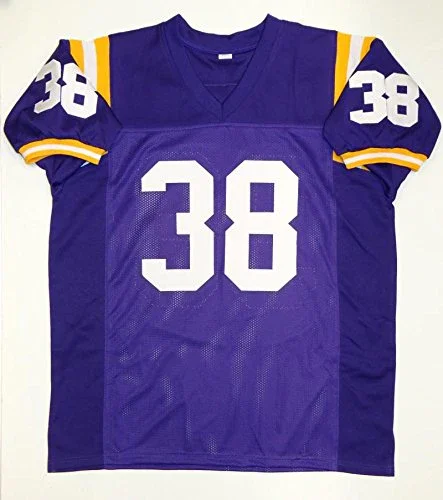 Brad Wing Autographed Purple College Style Jersey- JSA Witnessed Auth - Image 4