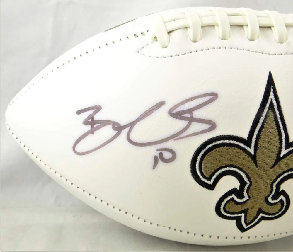 Brandin Cooks Autographed New Orleans Saints Logo Football- JSA Witnessed Auth - Image 3