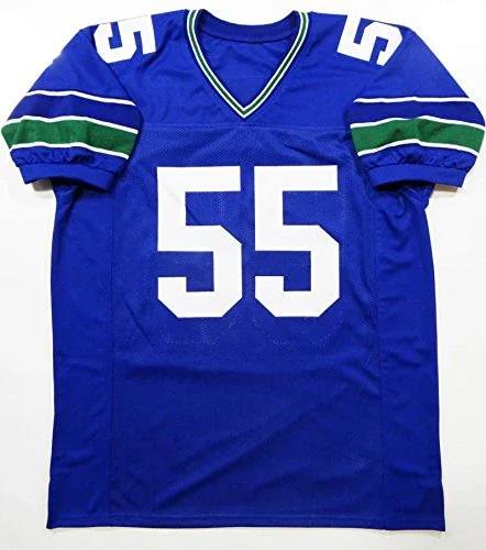 Brian Bosworth Autographed Blue Pro Style Jersey- Beckett Authenticated 5RM - Image 3