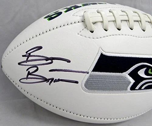 Brian Bosworth Autographed Seattle Seahawks Logo Football- JSA Witnessed Auth - Image 2