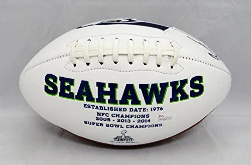 Brian Bosworth Autographed Seattle Seahawks Logo Football- JSA Witnessed Auth - Image 3