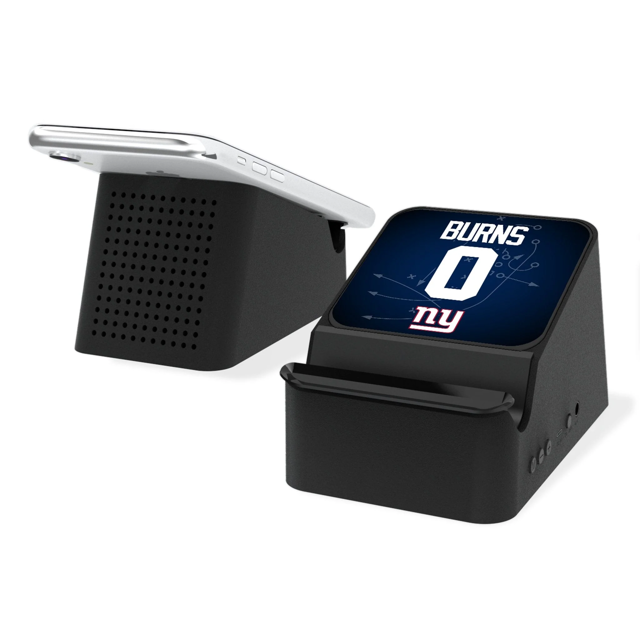 Brian Burns New York Giants 0 Game Tactic Wireless Charging Station and Bluetooth Speaker