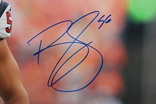 Brian Cushing Autographed 16x20 Front View On Field Photo- JSA W Authenticated - Image 2