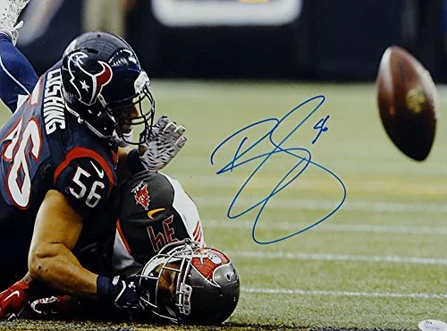 Brian Cushing Autographed Texans 16x20 Against Tampa Photo- JSA W Authenticated - Image 2