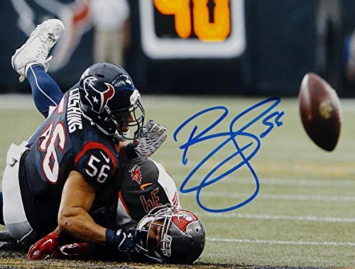 Brian Cushing Autographed Texans 8x10 Against Tampa Photo- JSA W Auth - Image 2