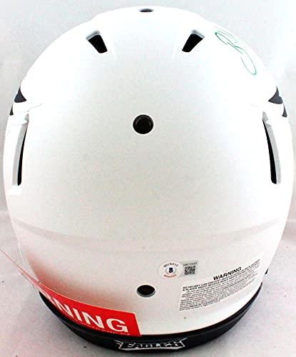 Brian Dawkins Autographed Eagles Authentic Lunar Speed F/S Helmet- Beckett W Green - Image 3