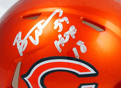 Brian Urlacher Autographed Chicago Bears Flash Speed Mini Helmet w/HOF-Beckett W Hologram Silver - Image 5
