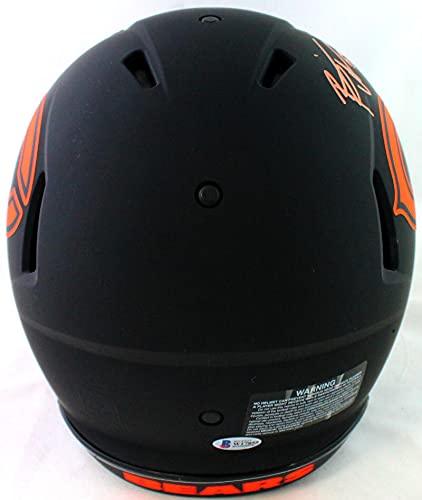 Brian Urlacher Signed Bears Authentic Eclipse Speed F/S Helmet- Beckett WOrange - Image 3