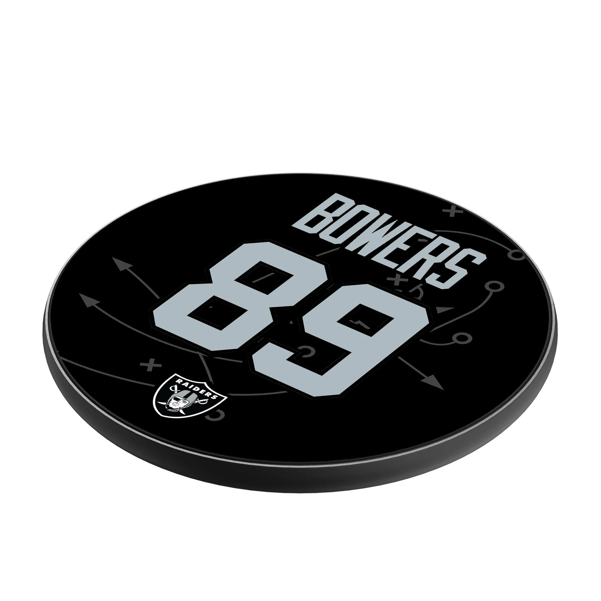 Brock Bowers Las Vegas Raiders 89 Ready 15-Watt Wireless Charger - Image 2
