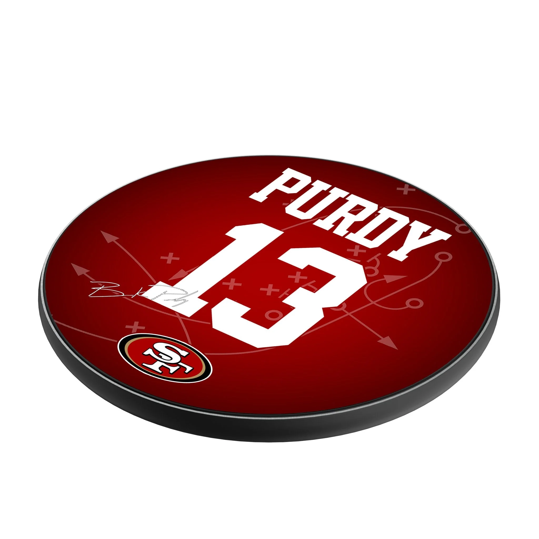 Brock Purdy San Francisco 49ers 13 Ready 15-Watt Wireless Charger - Image 2