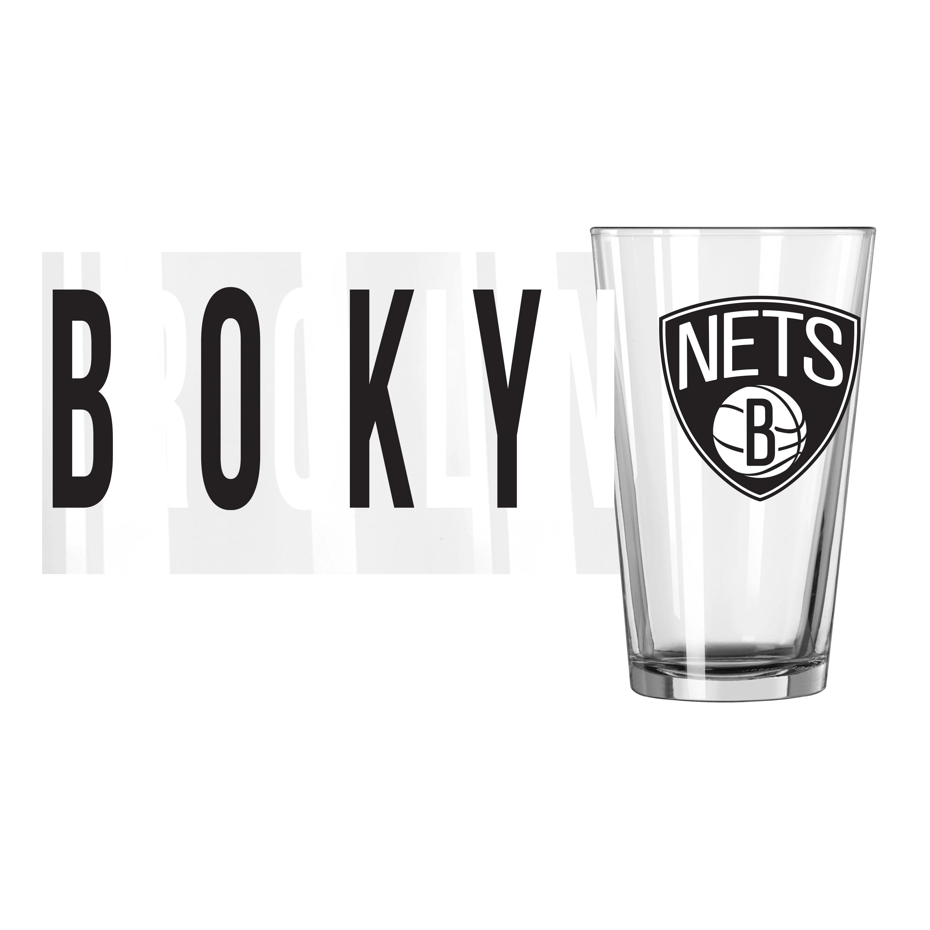 Brooklyn Nets 16oz Overtime Pint Glass - Image 2
