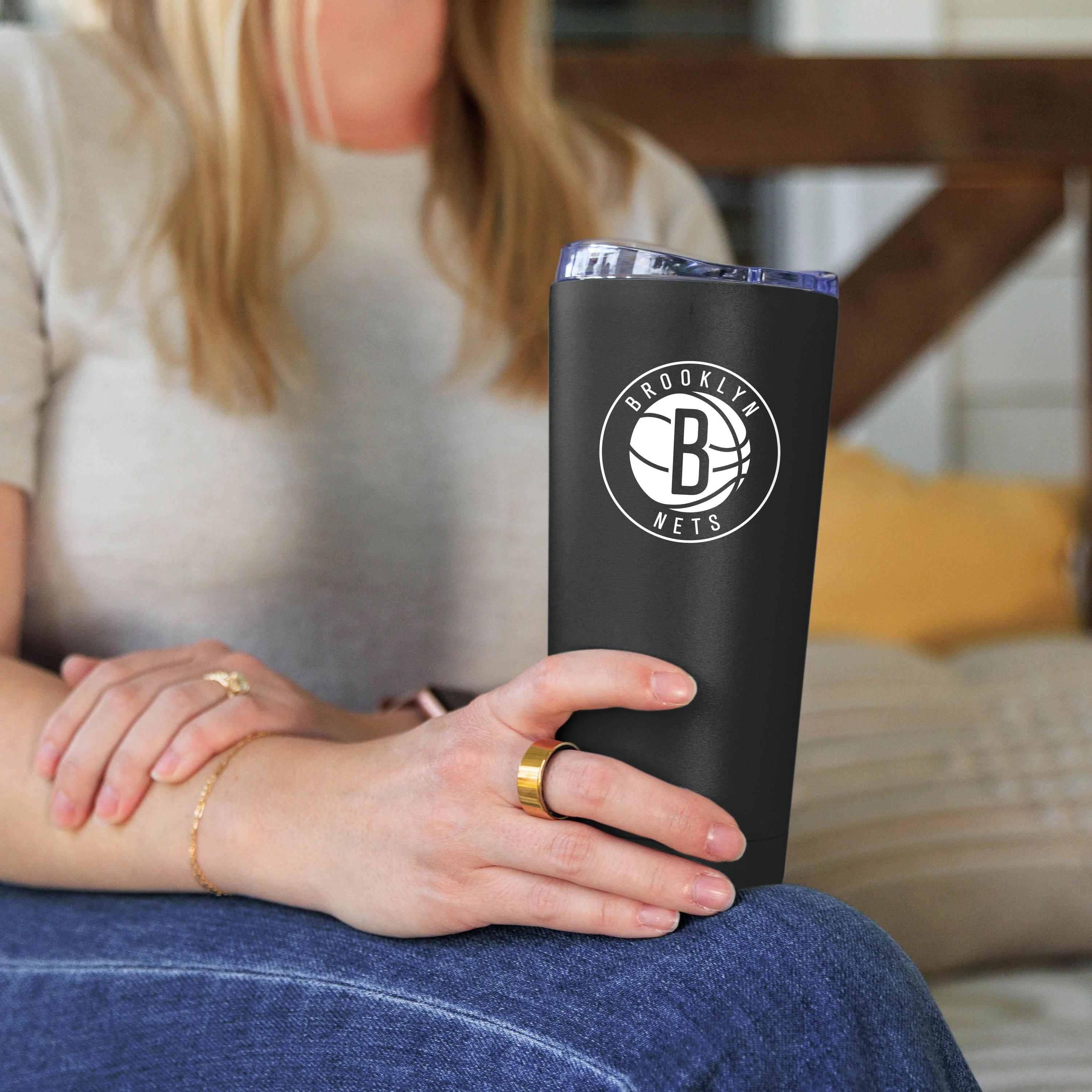 Brooklyn Nets 20oz Flipside Powder Coat Tumbler - Image 4