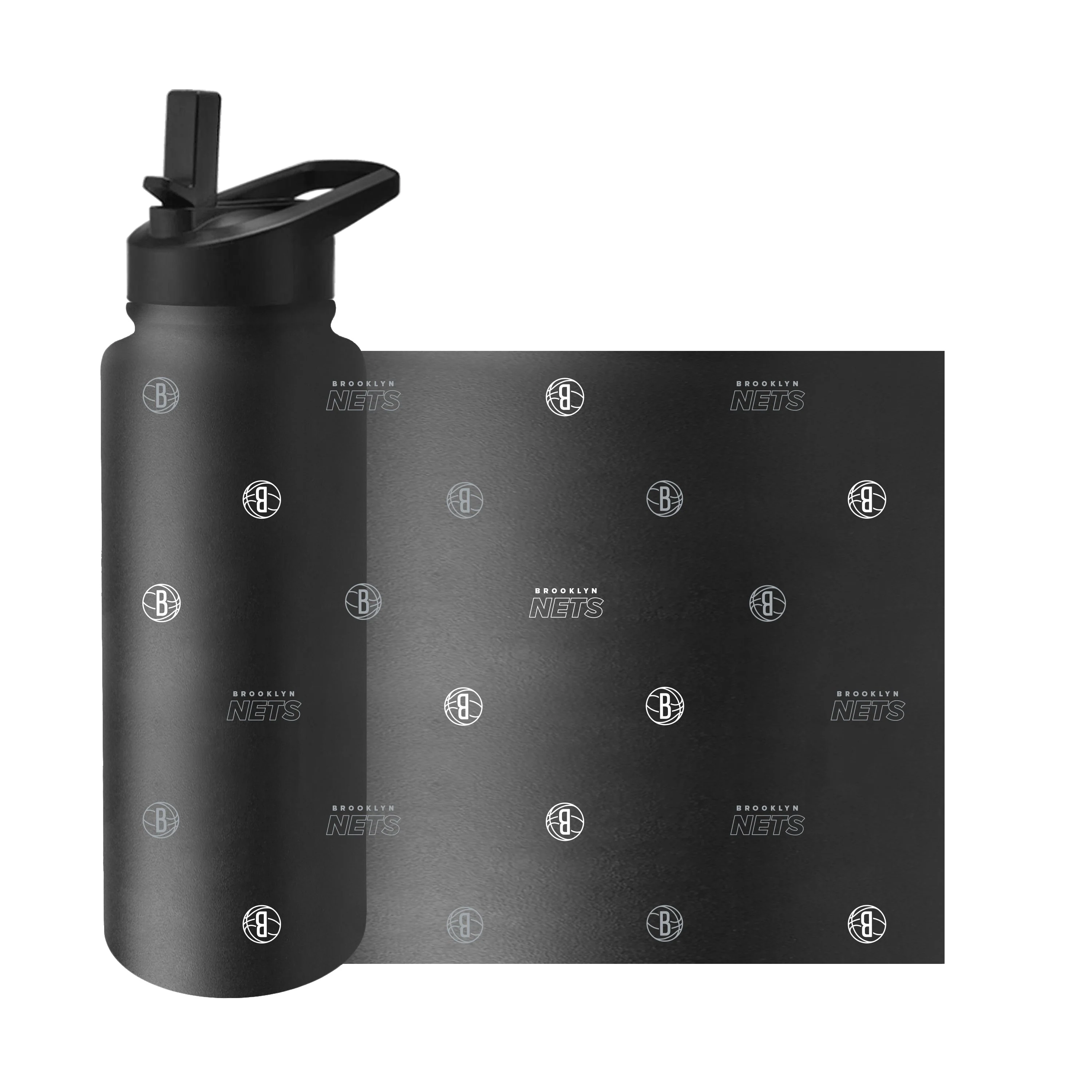 Brooklyn Nets 34oz Step And Repeat Quencher Bottle - Image 3