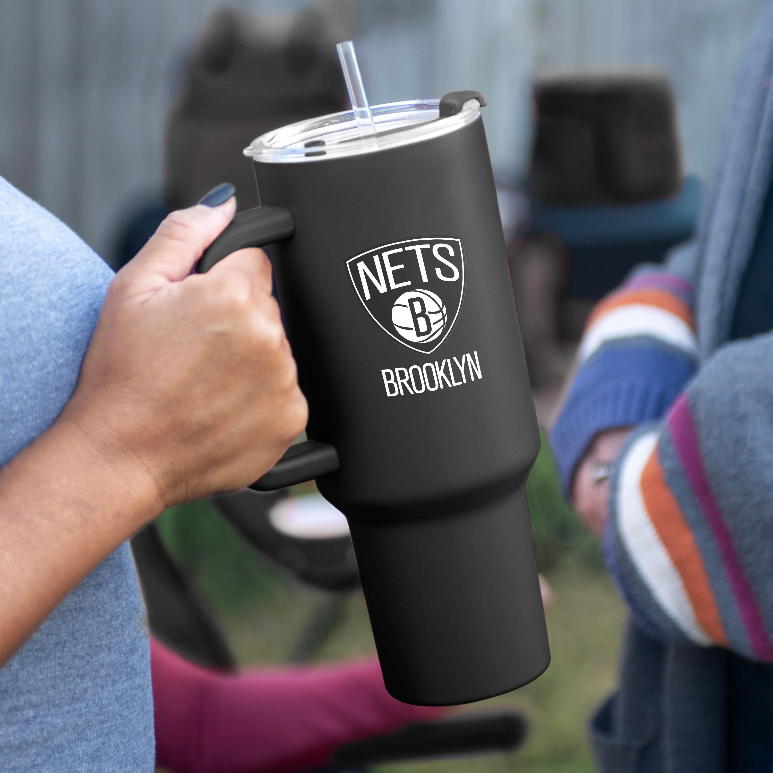 Brooklyn Nets 40oz Flipside Powder Coat Tumbler - Image 3