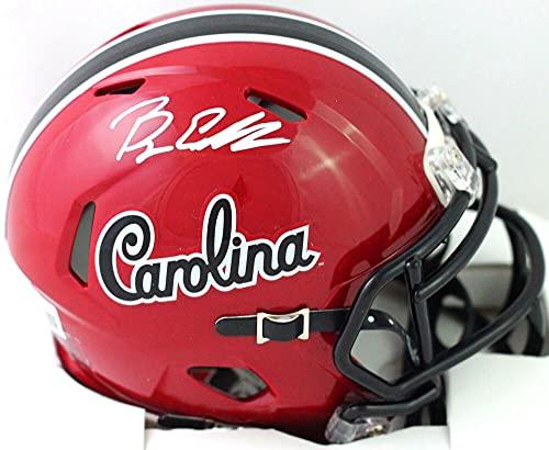 Bryan Edwards Autographed SC Gamecocks 2018 Speed Mini Helmet- Beckett W White