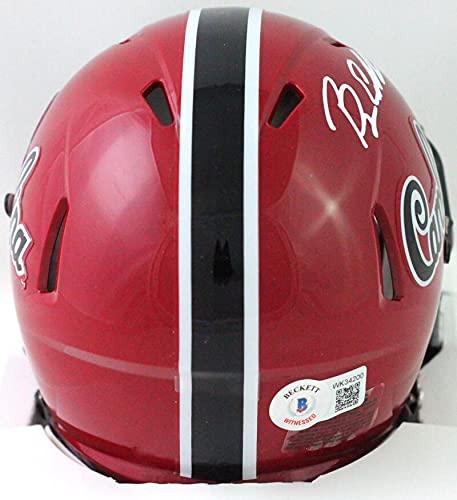 Bryan Edwards Autographed SC Gamecocks 2018 Speed Mini Helmet- Beckett W White - Image 2