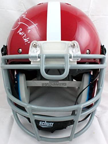 Bryce Young Autographed Alabama Crimson Tide F/S Schutt Authentic w/Roll Tide-Beckett W Hologram White - Image 4