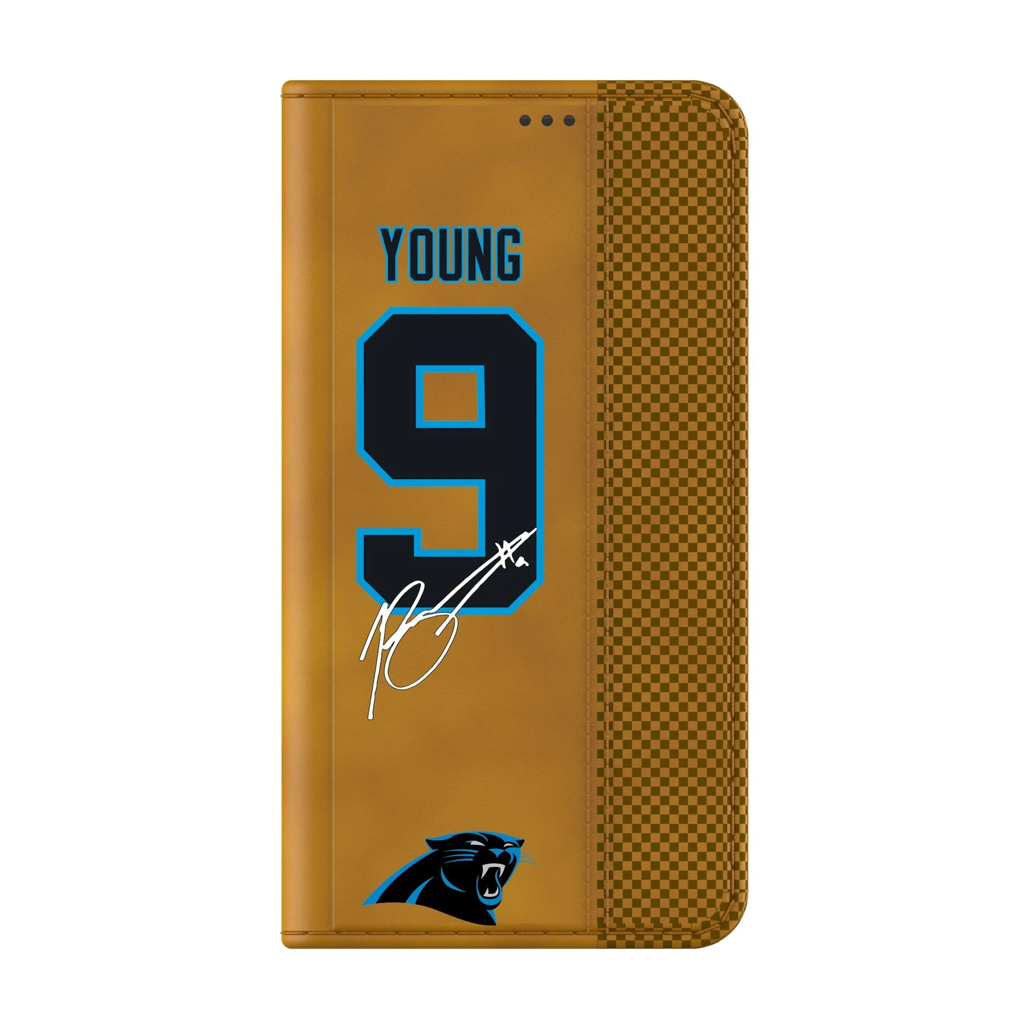Bryce Young Carolina Panthers 9 Game Tactic Folio Phone Case for Samsung Galaxy - Image 2