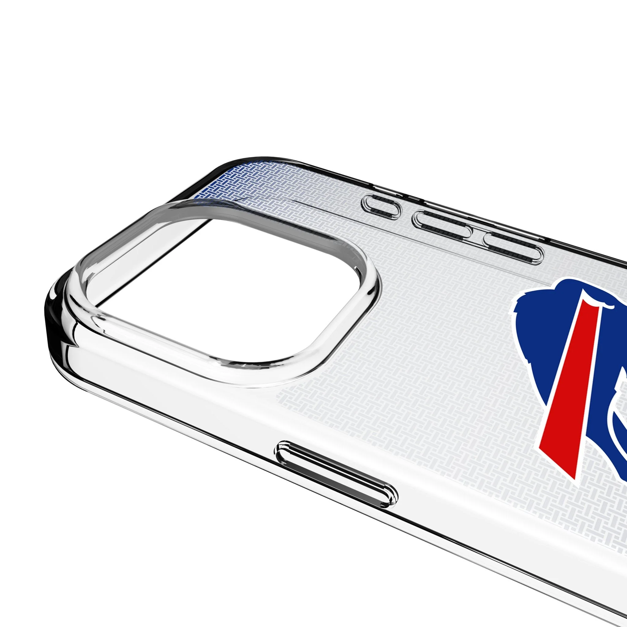 Buffalo Bills Linen Clear Phone Case for Apple iPhone - Image 3