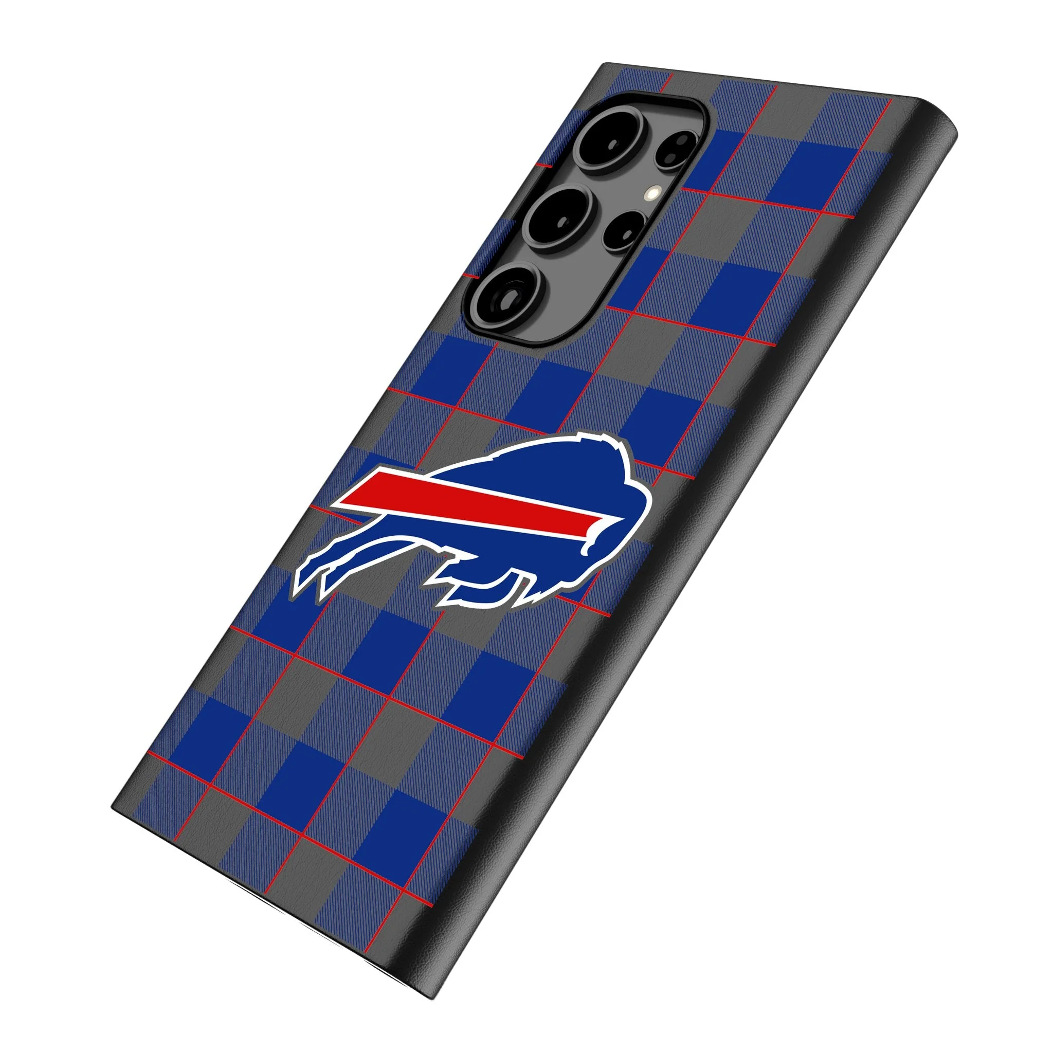 Buffalo Bills Plaid MagSafe Compatible Phone Case for Samsung Galaxy - Image 2