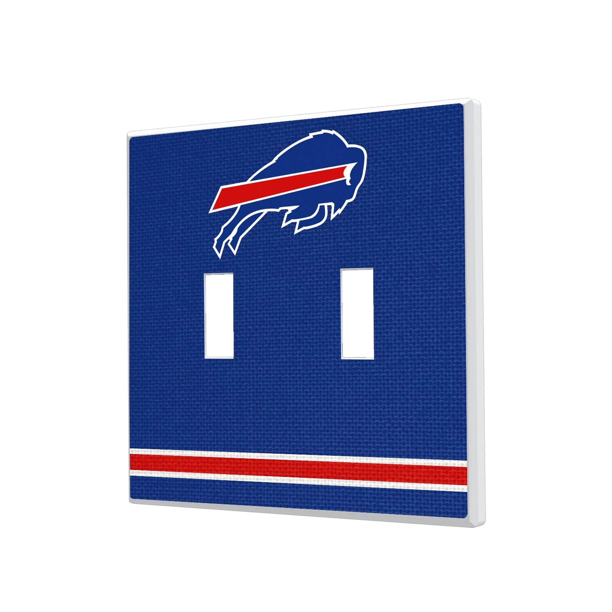Buffalo Bills Stripe Hidden-Screw Light Switch Plate - Image 3
