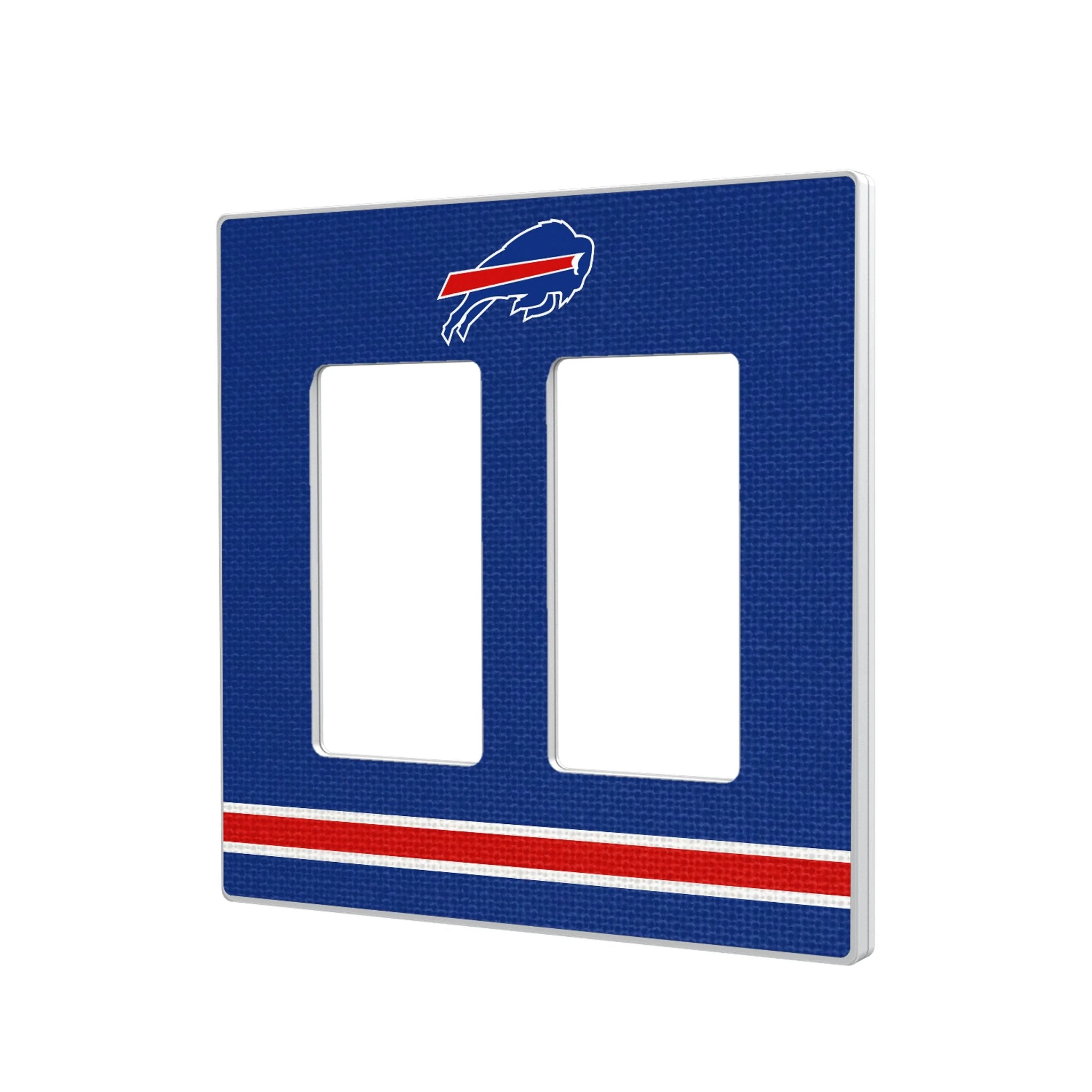 Buffalo Bills Stripe Hidden-Screw Light Switch Plate - Image 4