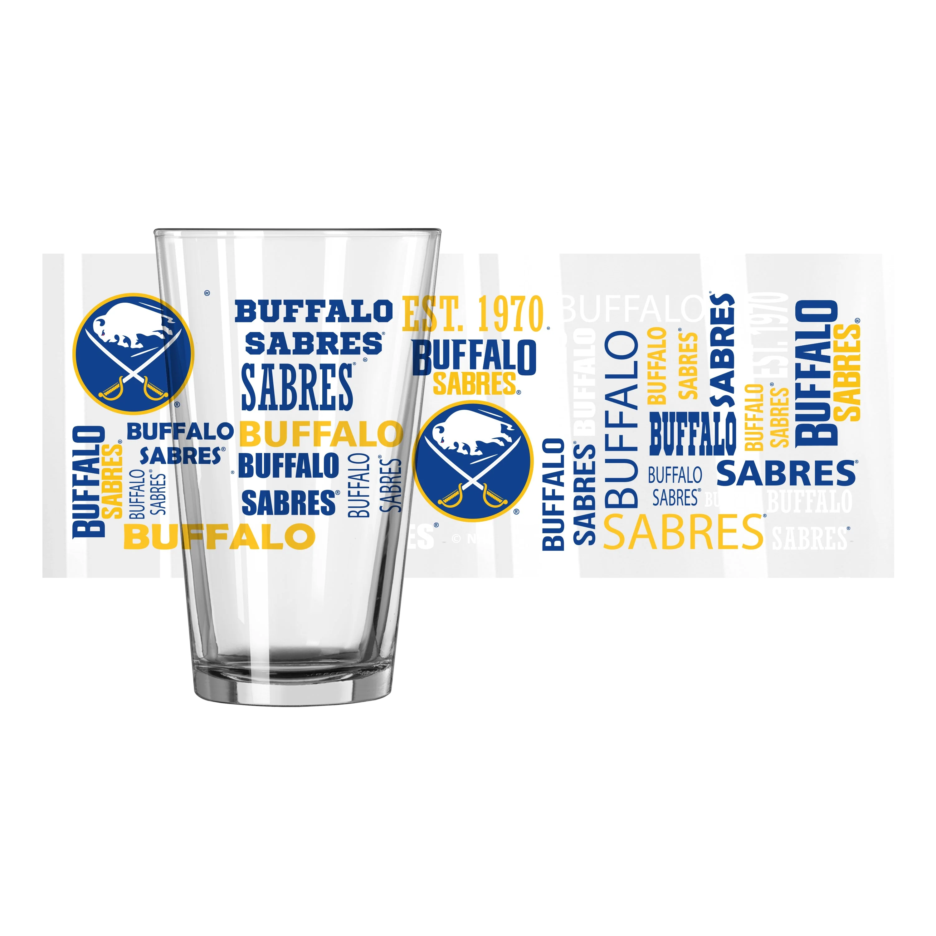Buffalo Sabres 16oz Spirit Pint Glass - Image 2