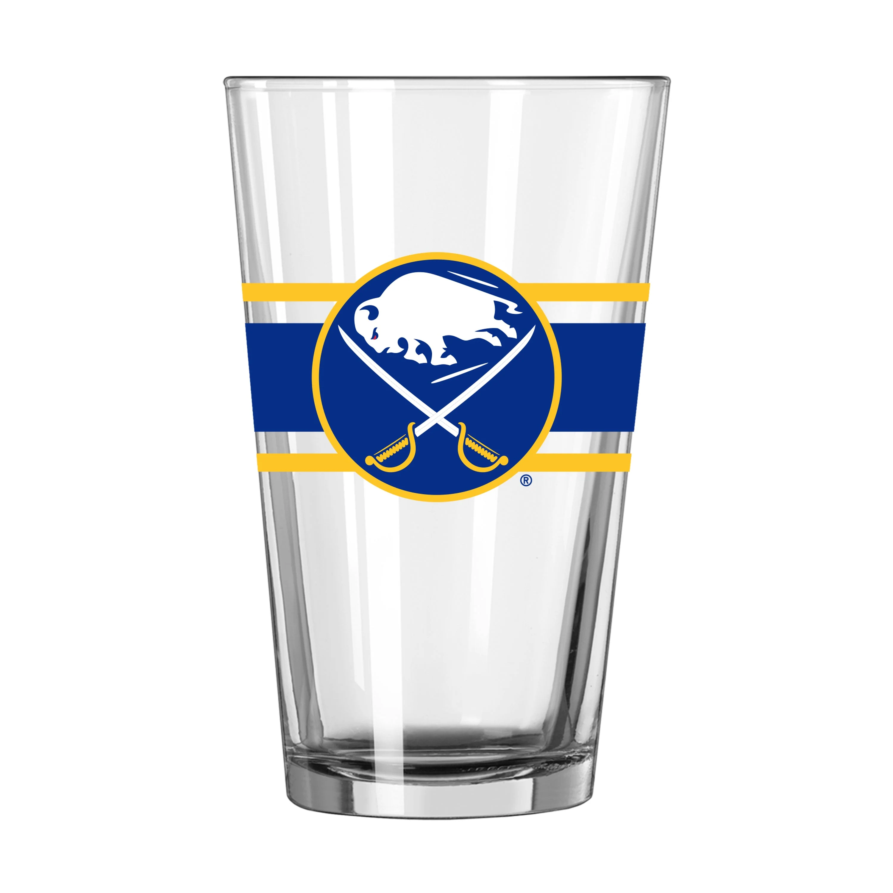 Buffalo Sabres 16oz Stripe Pint Glass