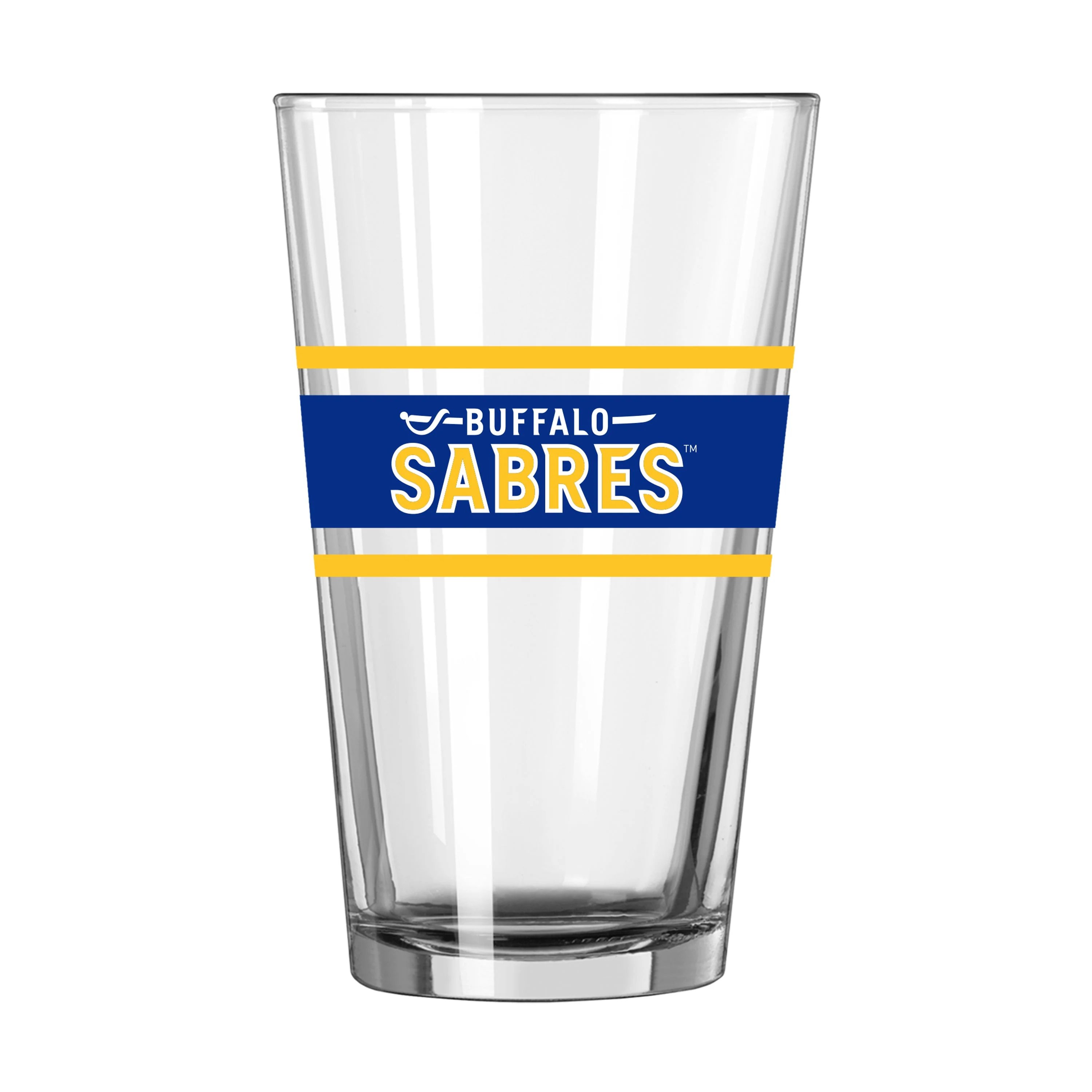 Buffalo Sabres 16oz Stripe Pint Glass - Image 2