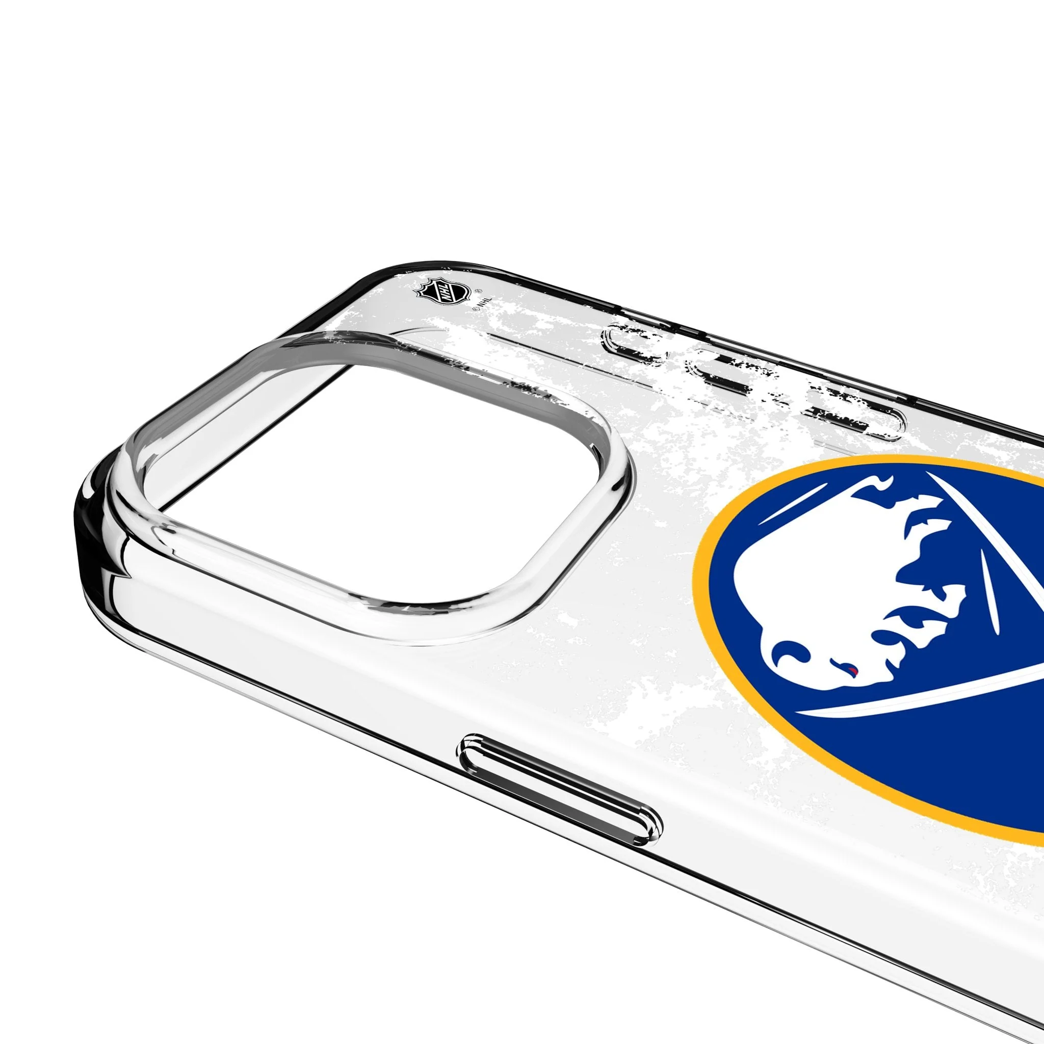 Buffalo Sabres Ice Stripe Clear Phone Case for Apple iPhone - Image 3