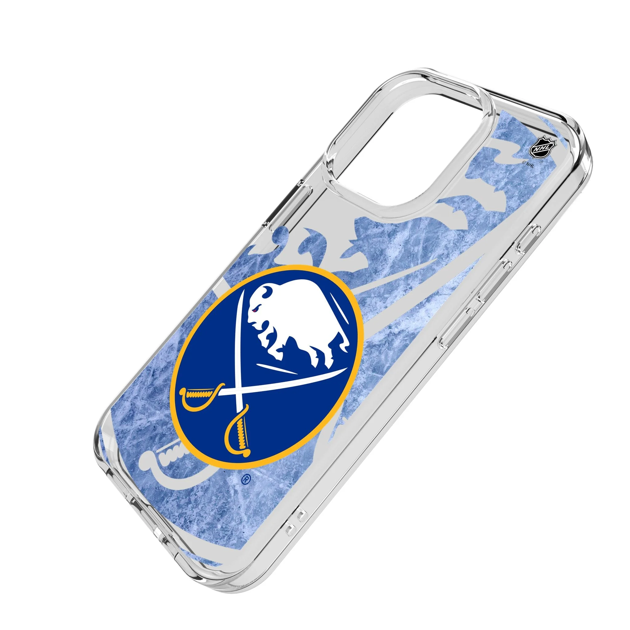 Buffalo Sabres Ice Tilt Clear Phone Case for Apple iPhone - Image 2