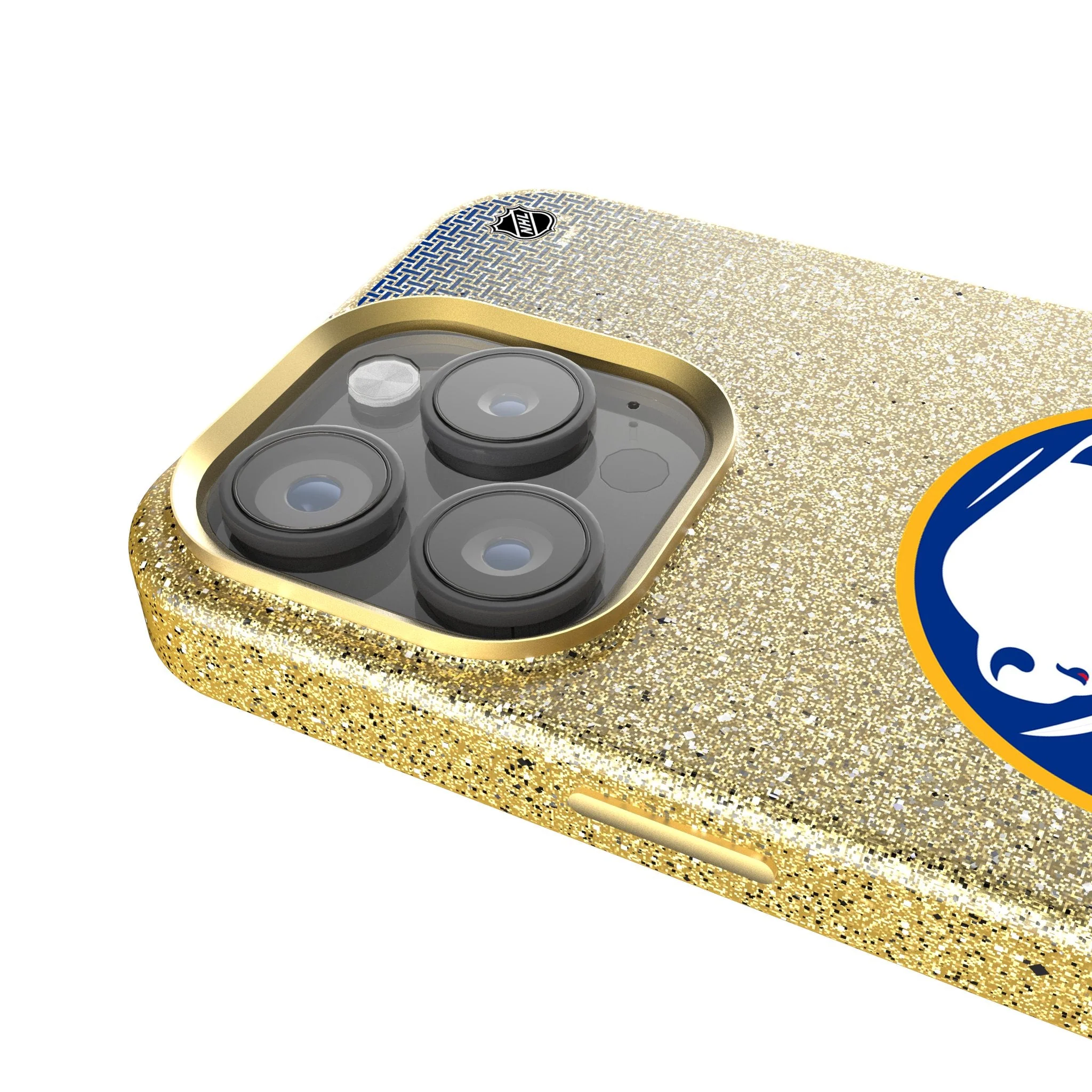 Buffalo Sabres Linen Bling Phone Case for Apple iPhone - Image 4