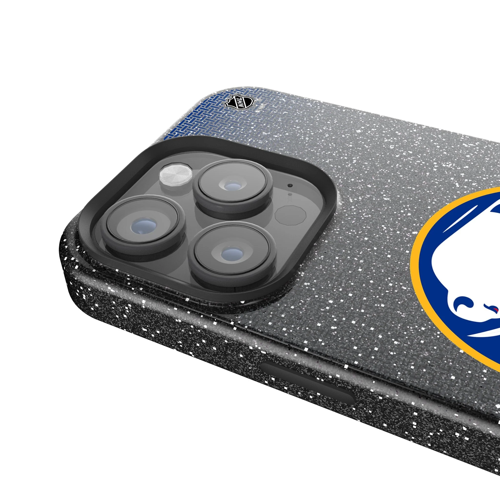Buffalo Sabres Linen Bling Phone Case for Apple iPhone - Image 4