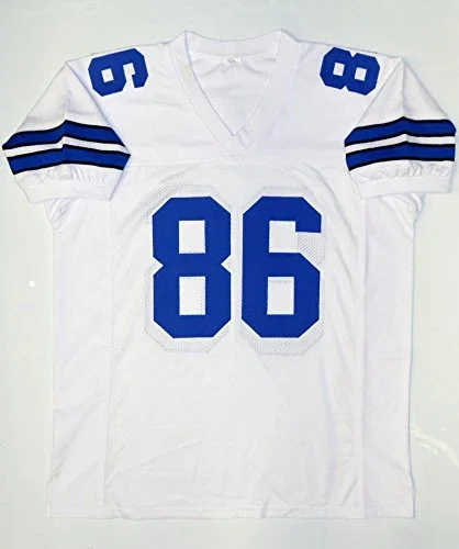 Butch Johnson Autographed White Pro Style Jersey W/ SB- JSA Witnessed Auth - Image 4