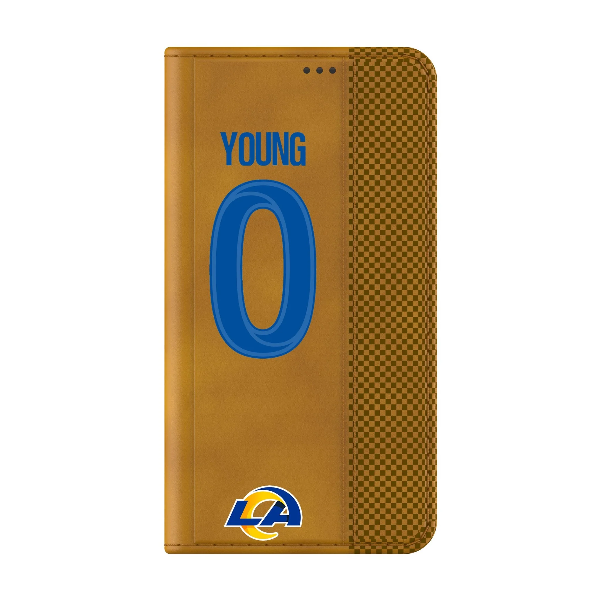 Byron Young Los Angeles Rams 0 Game Tactic Folio Phone Case for Samsung Galaxy - Image 2