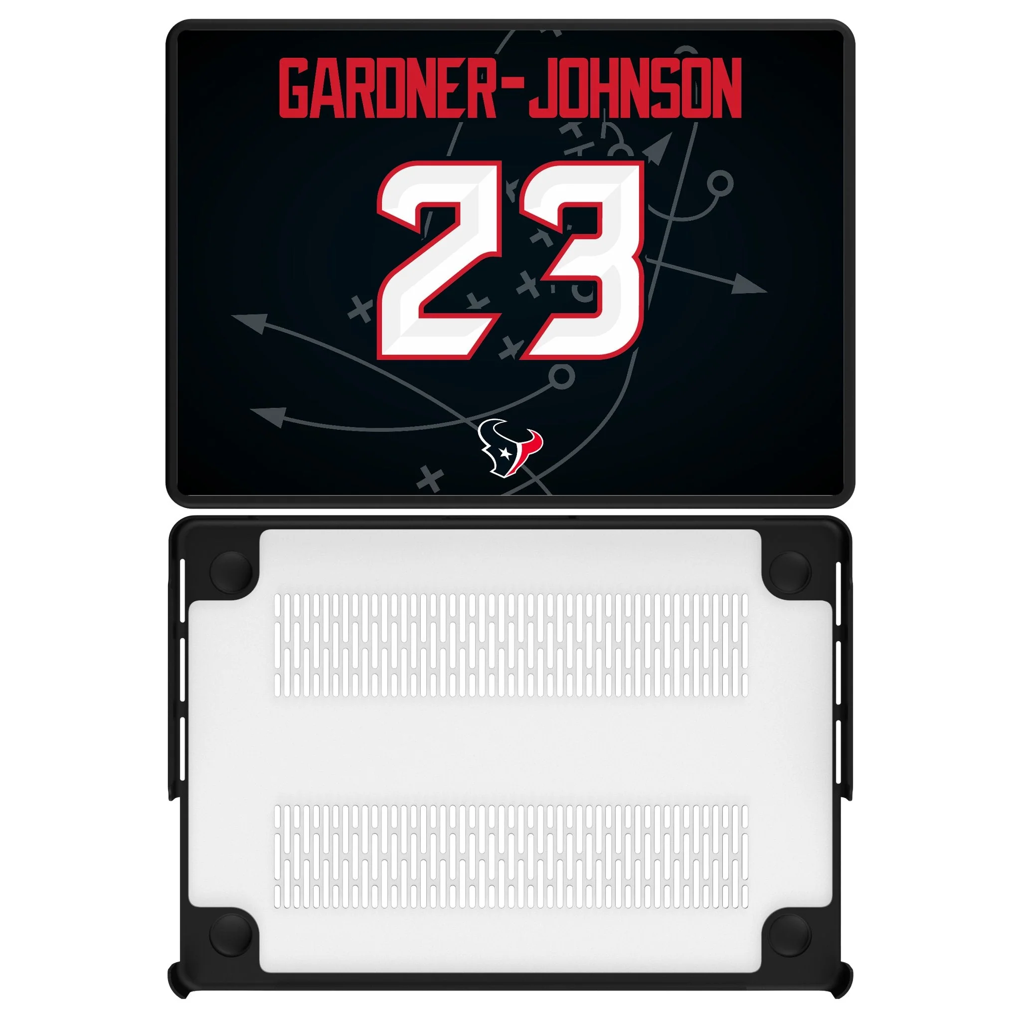 C.J. Gardner-Johnson Houston Texans 23 Game Tactic Laptop Case for Apple MacBook