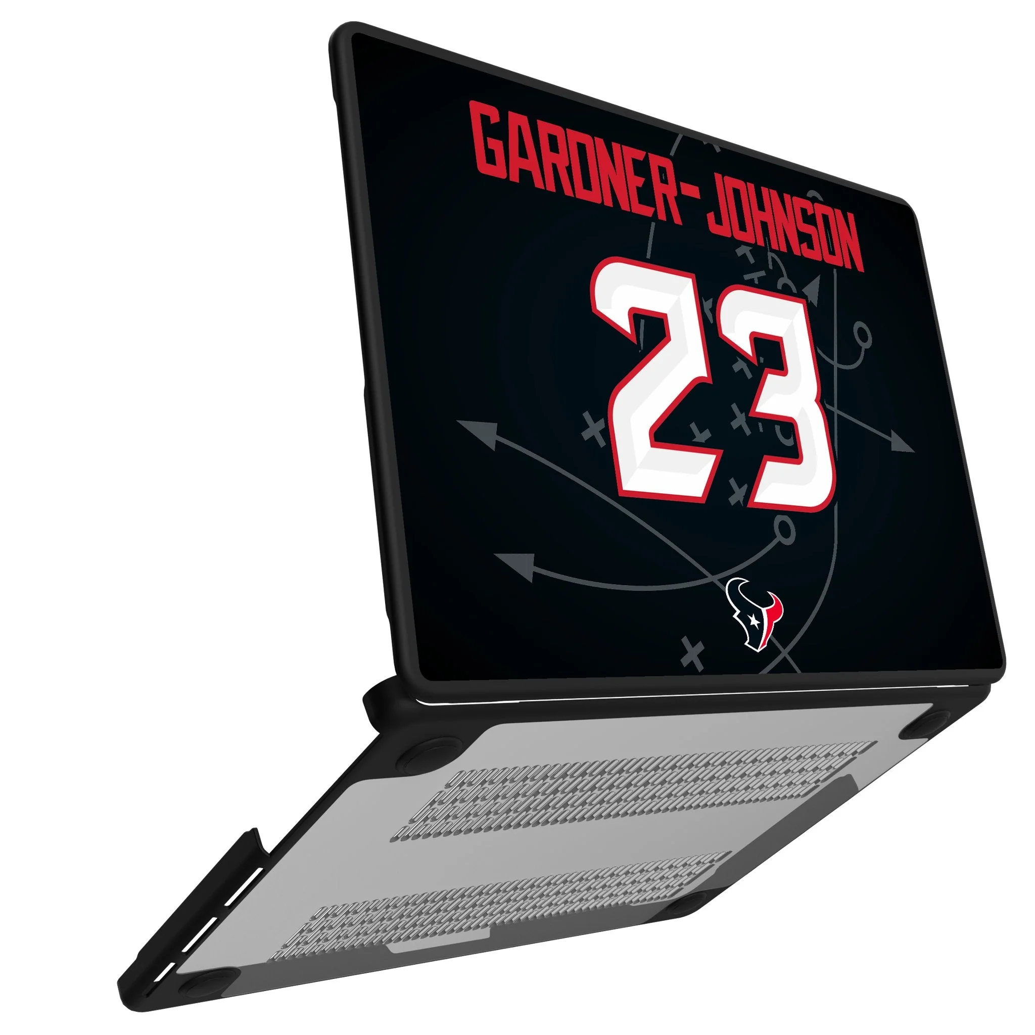 C.J. Gardner-Johnson Houston Texans 23 Game Tactic Laptop Case for Apple MacBook - Image 2
